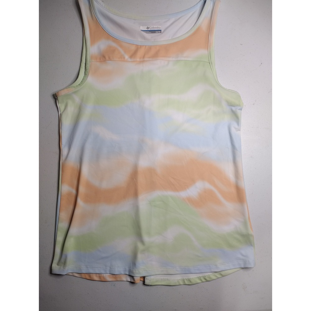 Columbia Women's Tie Dye‎ Tank Top XS Athletic Sportswear